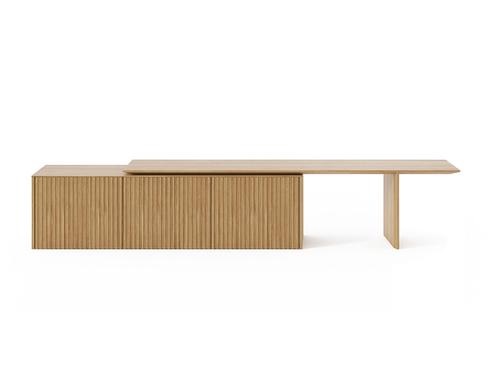Aparadores modernos Velasca por Punt Mobles: versatilidad extensible en madera de roble en tu tienda oficial