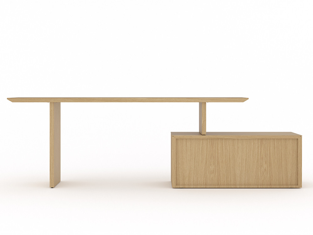 Seismil Studio: exclusivo escritorio diseño Velasca por Punt Mobles, lujo de materiales nobles para despachos en Madrid