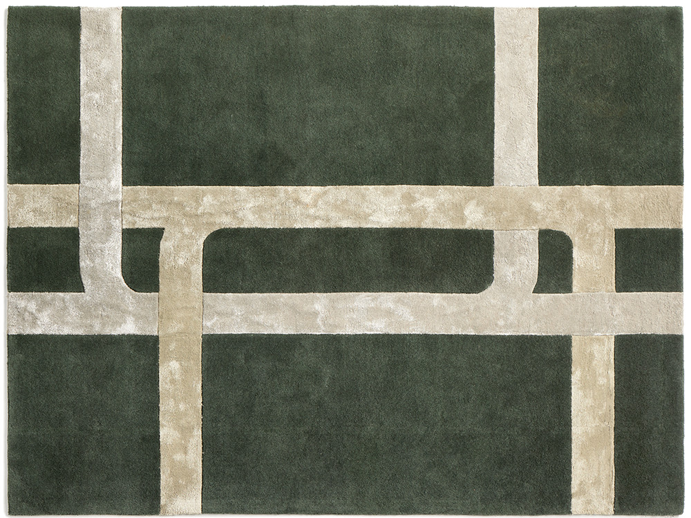 Alfombra salón moderna Stockholm de Punt: pieza hecha a mano en lana de Nueva Zelanda disponible en Mobel 6000 Madrid