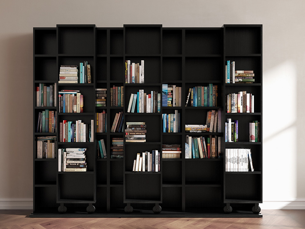 Librerías de salón Literatura Clásica de Punt Mobles: elegancia artesanal y diseño modular para proyectos de interiorismo