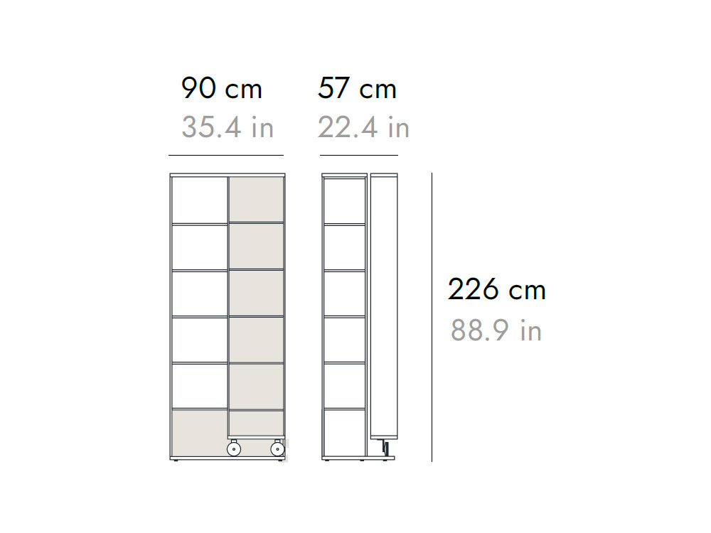 Librerías para salones Literatura Open de Punt Mobles: diseño escultural y modular en Madrid