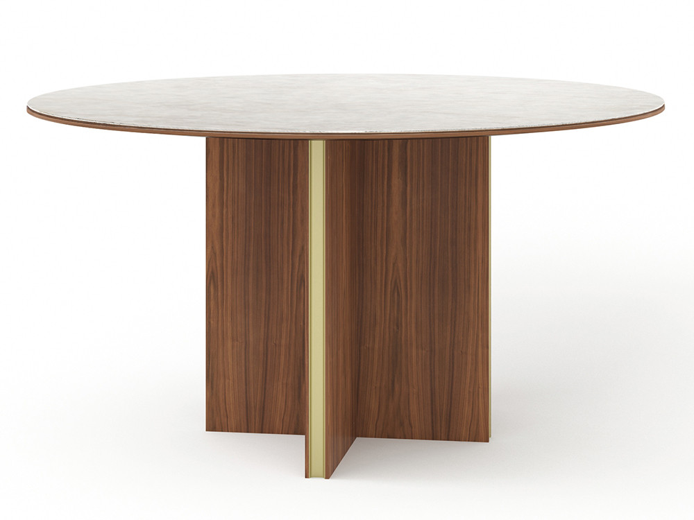 Mario Ruiz diseña la mesa Stockholm redonda 140 cm: sobre porcelánico Dekton en Mobel 6000 | Seismil Studio de Madrid