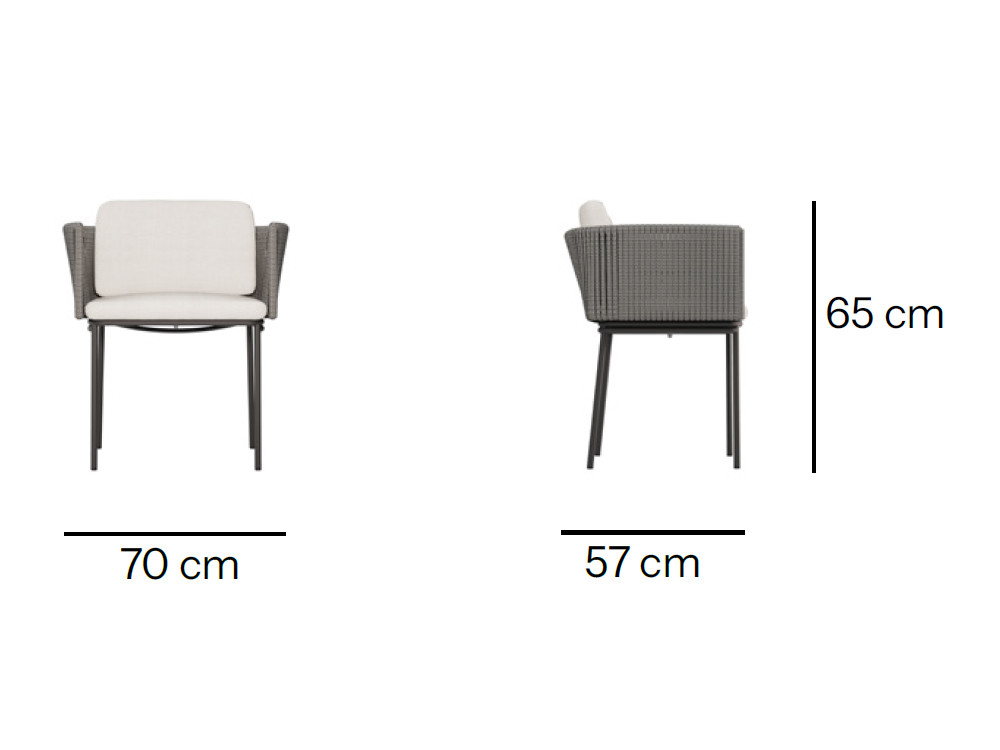 Skyline presenta la silla cuerda exterior Boston: Santiago Sevillano combina aluminio y confort en Seismil Studio Madrid