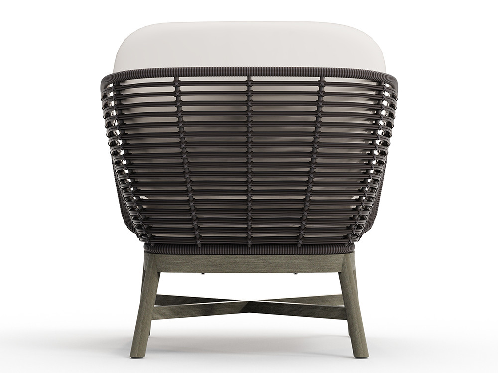 Silla madera jardin Neo Alaska de Skyline: teca y fibra Black Forest por Noel Royo Asenjo en Seismil Studio Madrid.