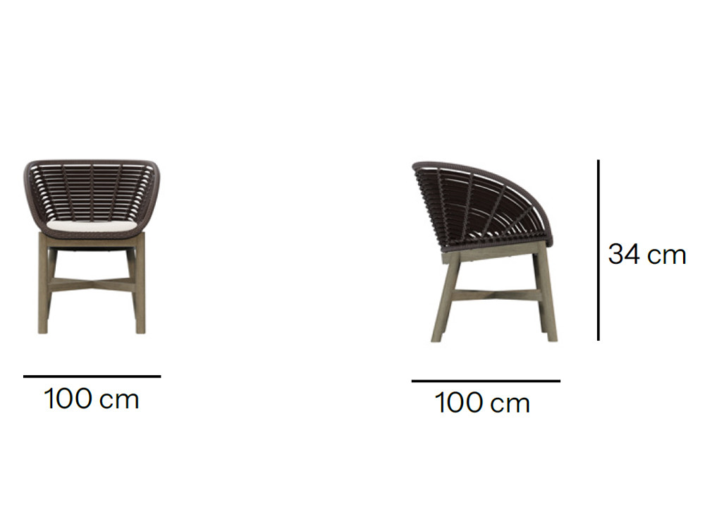 Sillas de maderas modernas Neo Alaska por Skyline: lujo en teca y fibra Black Forest para Seismil Studio Madrid