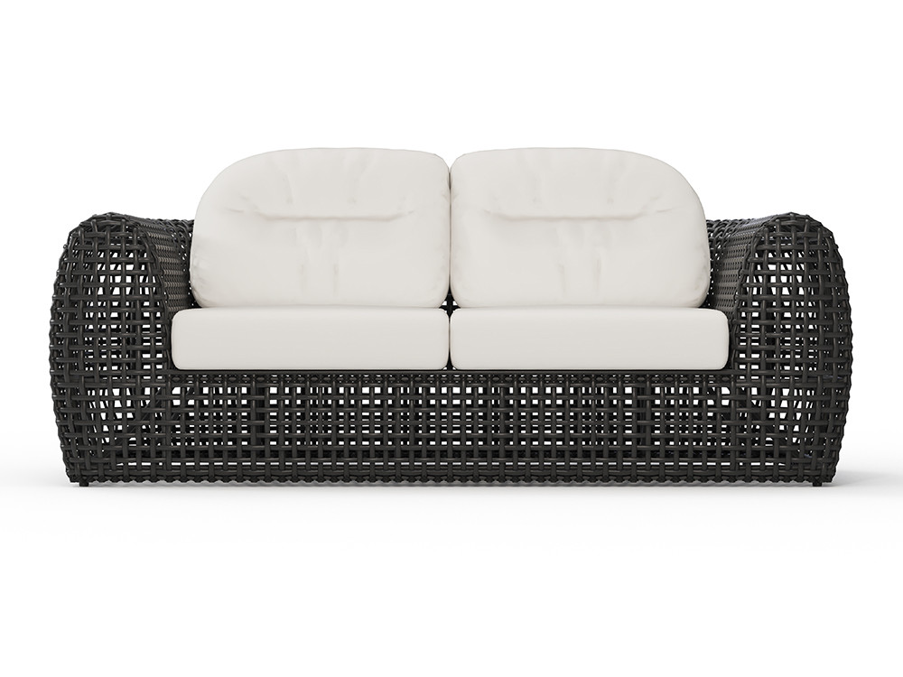 Skyline presenta el sofa exterior Neo Dynasty: fibra sintética trenzada artesanal en la tienda Mobel 6000 en Madrid