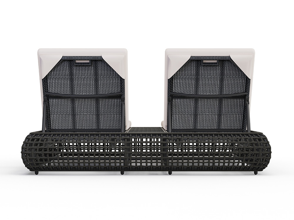 Skyline Design presenta la tumbona doble Neo Dynasty: fibra trenzada artesanal para la firma Seismil Studio premium