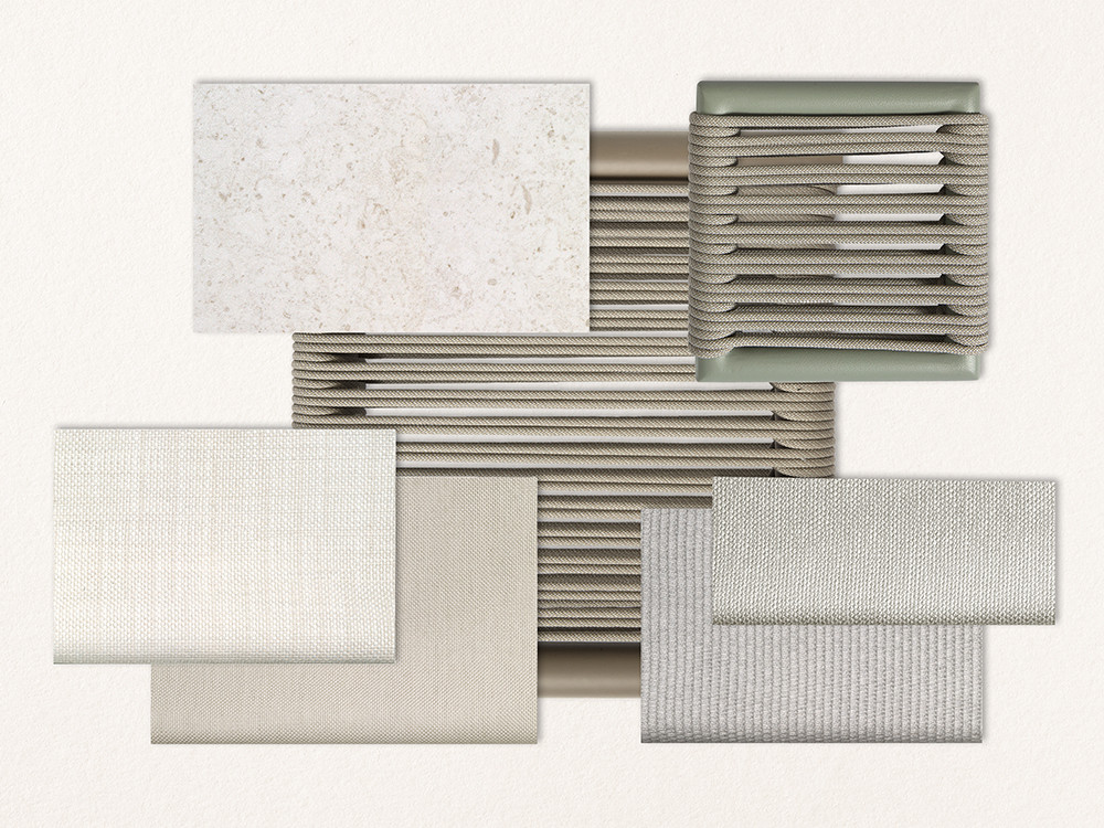 Sillones de exterior modernos Nara: aluminio cocoa y cuerda beige. Haz tu compra online en Mobel 6000