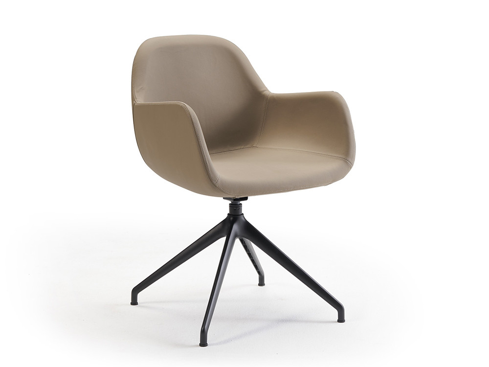 Sillón giratorio tapizado Pelikan GA