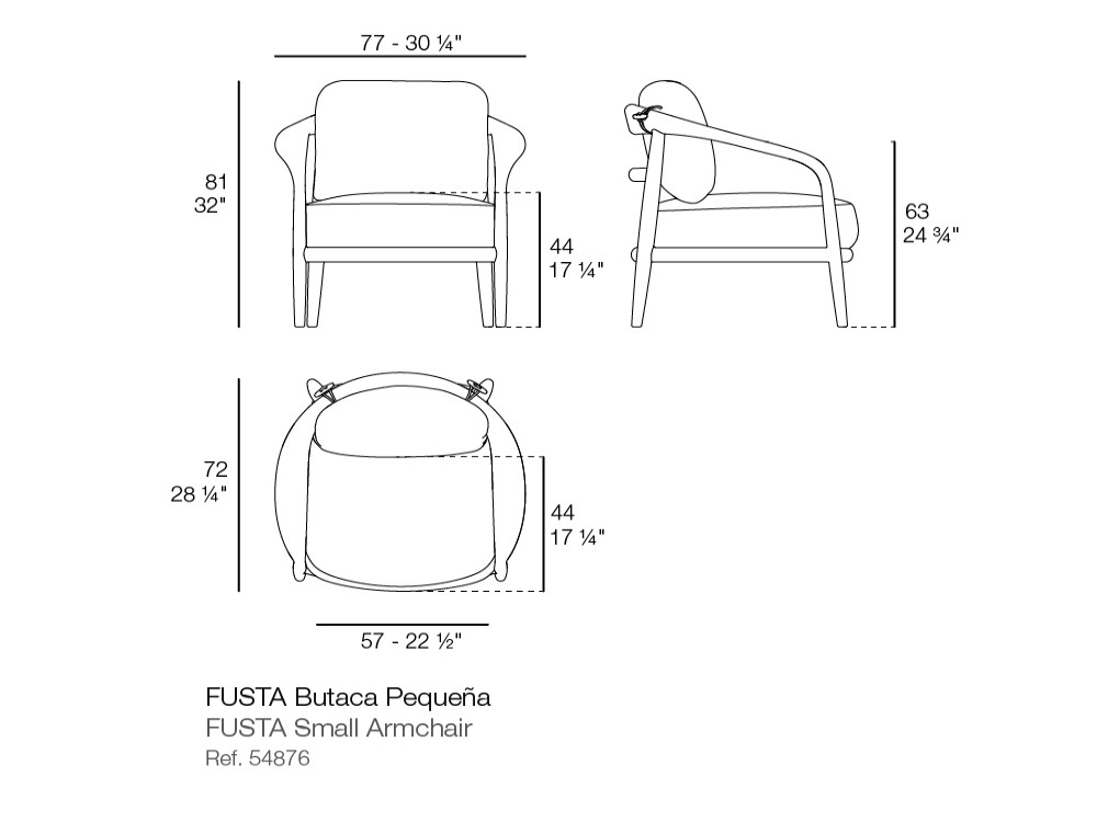 Tu jardín lucirá único con el sillón de jardín Fusta de Vondom. Teca natural y tejidos suaves para un confort muy premium.