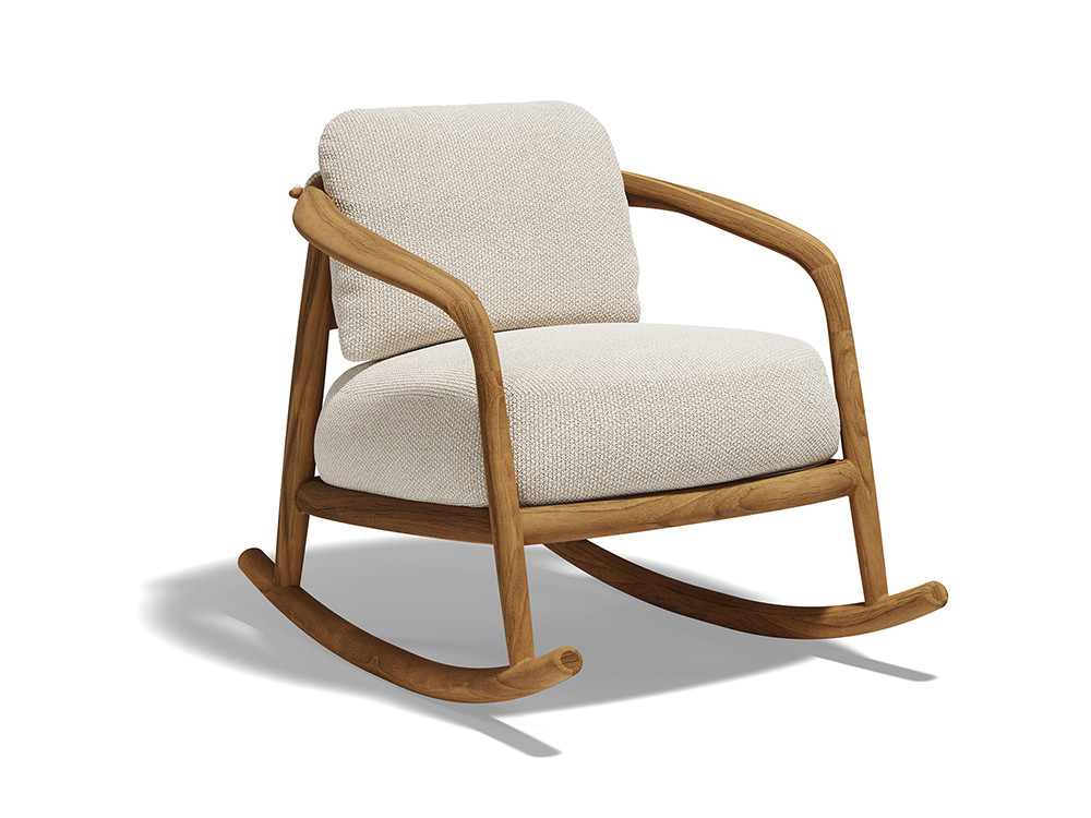 Descubre la mecedora de jardín Fusta de Vondom: teca natural para Seismil Studio. Haz tu compra online en Mobel 6000.