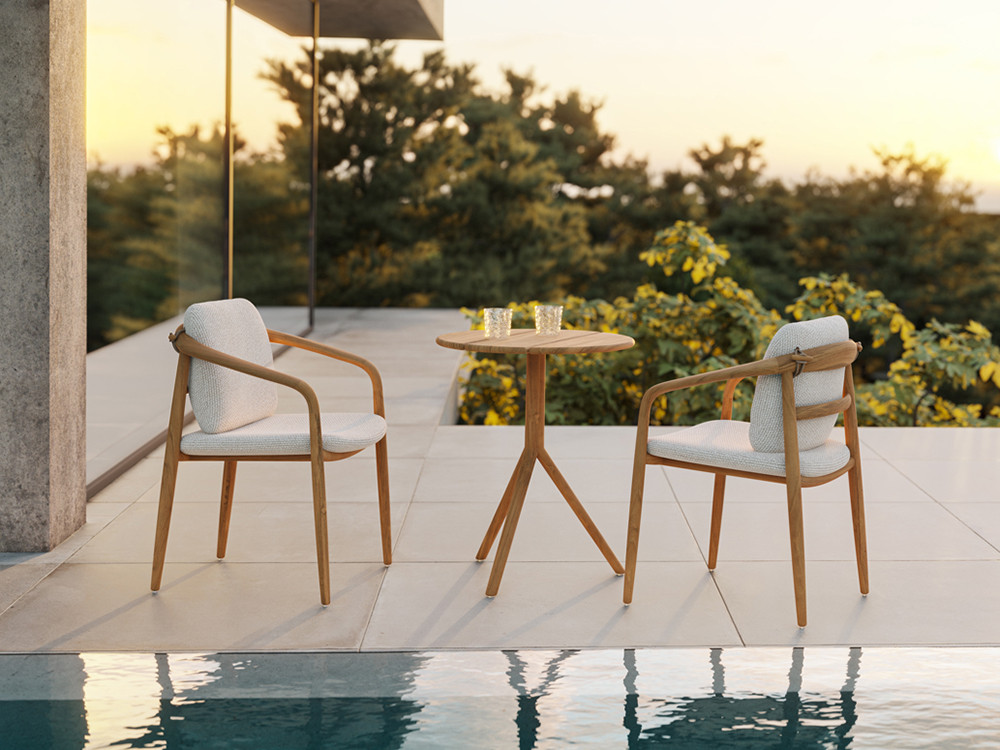 Tu terraza lucirá con esta mesa comedor redonda Fusta de Vondom. Ven a Mobel 6000 en Madrid y elige su estilo premium.