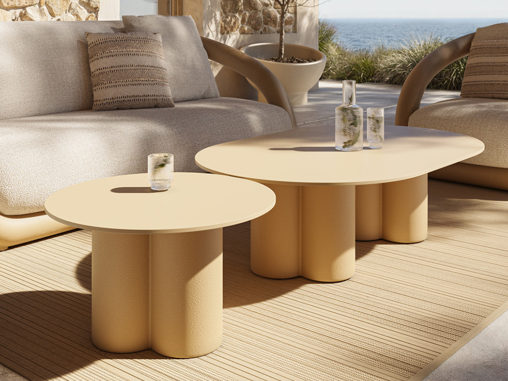 Mejora tu jardín con la mesa auxiliar terraza Mel de Vondom. Visita Mobel 6000 y elige el set ideal para tu zona de relax.