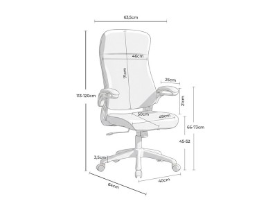 Mejora tu zona de trabajo con la silla de estudio Sorbonne. Sus brazos abatibles permiten guardarla bajo cualquier mesa.