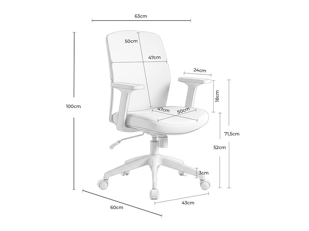 La silla de oficina Marylan destaca por su estabilidad y su palanca de bloqueo. Somcasa redefine tu confort premium.