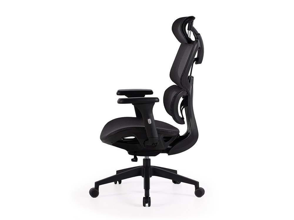La silla de oficina Toronto destaca por su soporte lumbar adaptable a tu espalda. Consigue un descanso total.