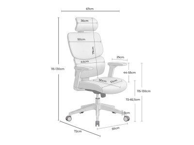 Disfruta del confort con este sillón oficina Toronto de Somcasa. Su reposacabezas y brazos 3D son perfectos para tu salud.
