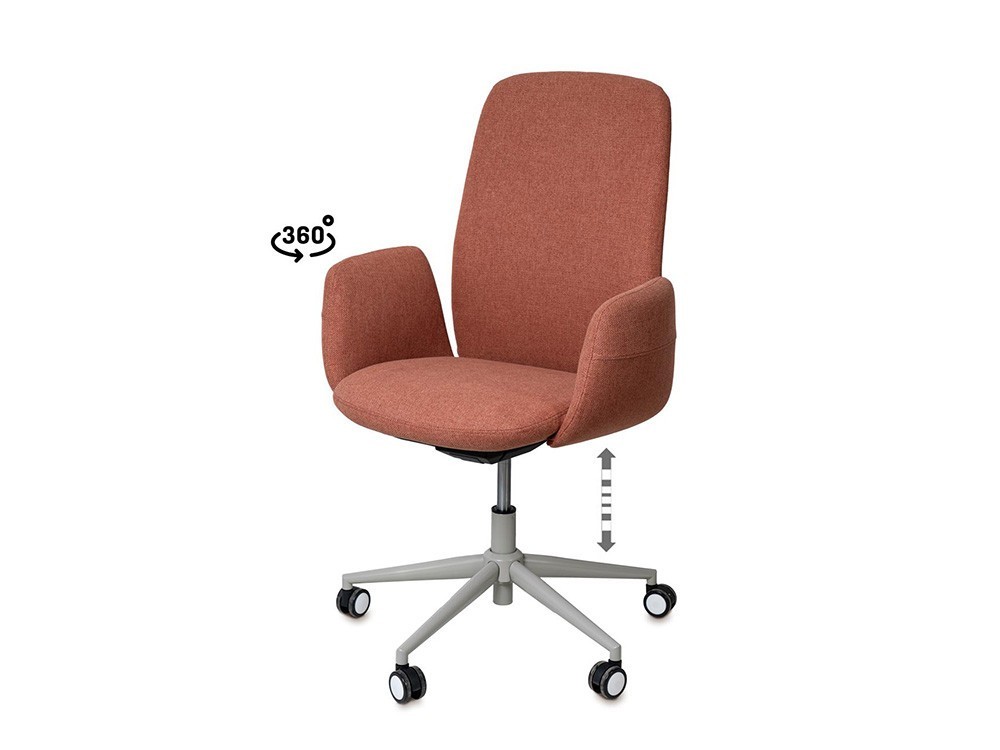 Esta silla de oficina British con palanca de bloqueo cuida tu espalda. Un balance personalizado para tu jornada