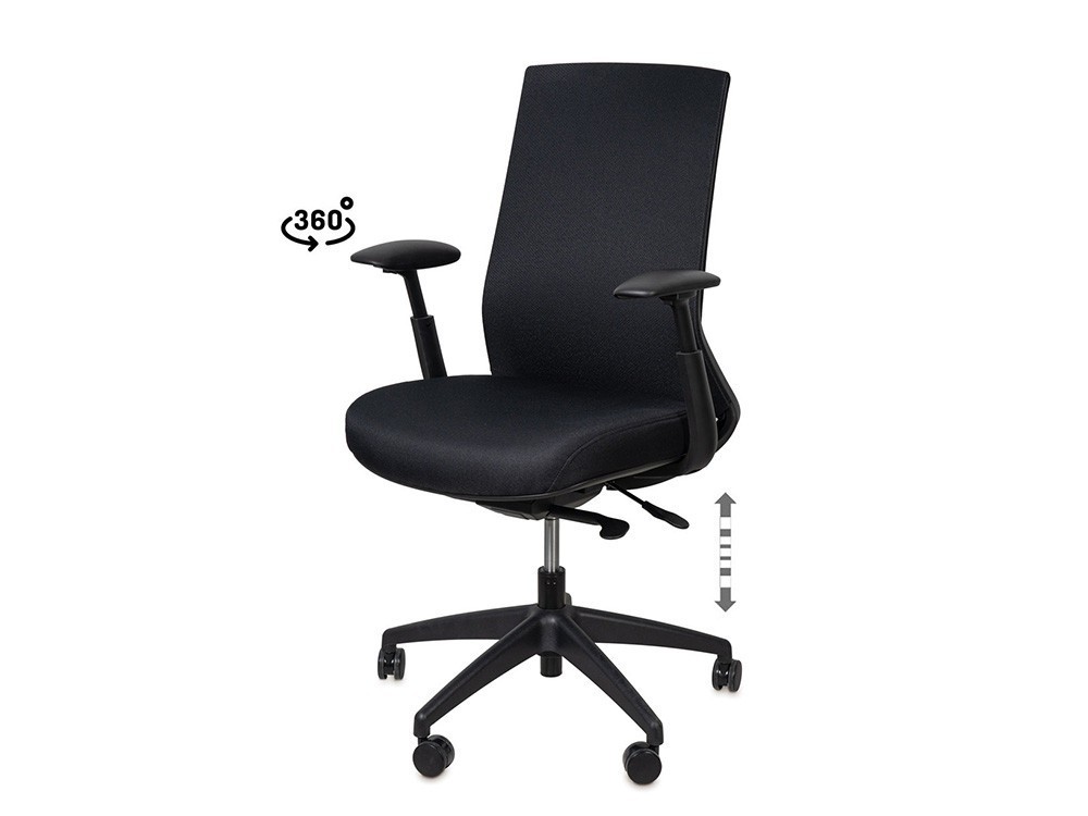Tu homeoffice lucirá genial con la silla Lancaster de Somcasa. Giro 360 y pistón de gas para tu mayor confort