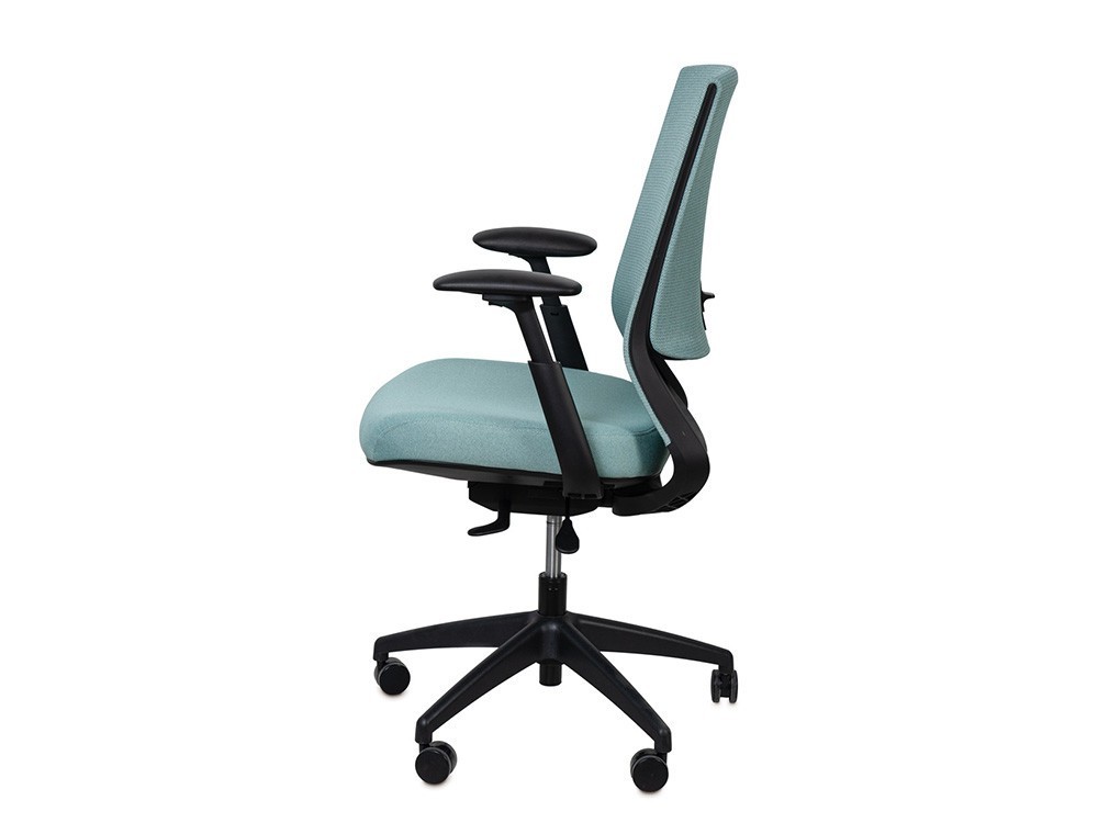 Descubre el balance de la silla de oficina Lancaster. Regulación horizontal del asiento para un confort personalizado.
