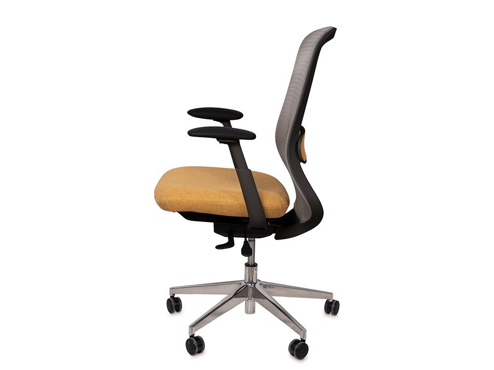 Tu homeoffice será mejor con la silla Rotterdam. Brazos ajustables en altura y profundidad para tu confort personalizado.