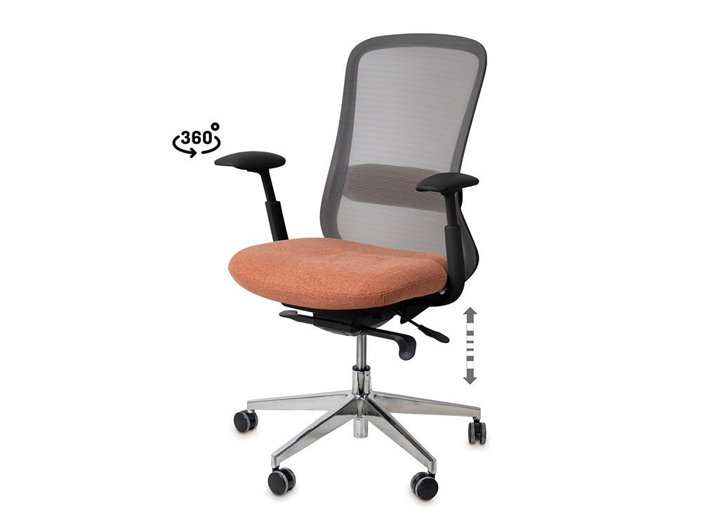 Consigue confort en tu homeoffice con la silla Rotterdam. Profundidad de asiento ajustable para un descanso a medida.