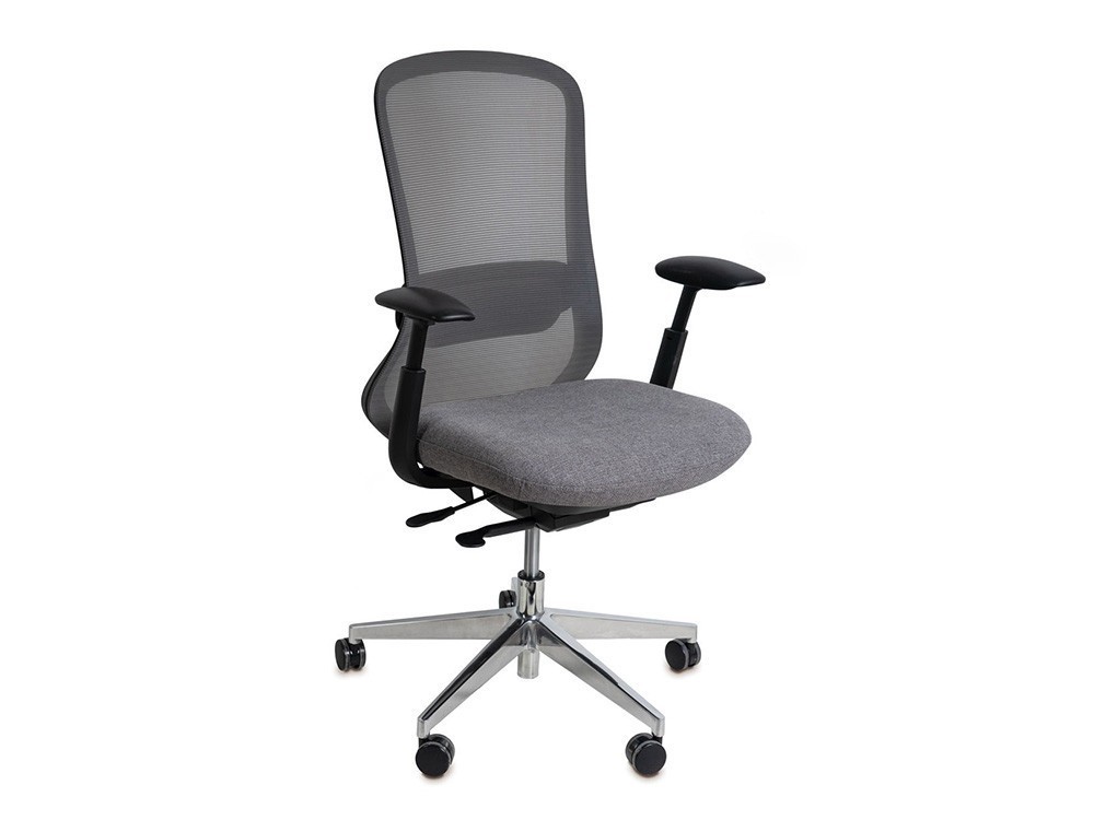 Esta silla de oficina Rotterdam con soporte lumbar ajustable cuida tu espalda. Disfruta un confort ergonómico superior.