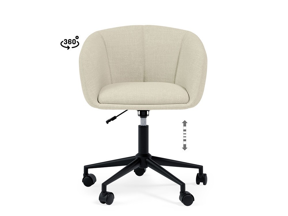Disfruta jornadas largas con la silla de oficina Arizona. Asiento y brazos acolchados para un confort excelente en casa.