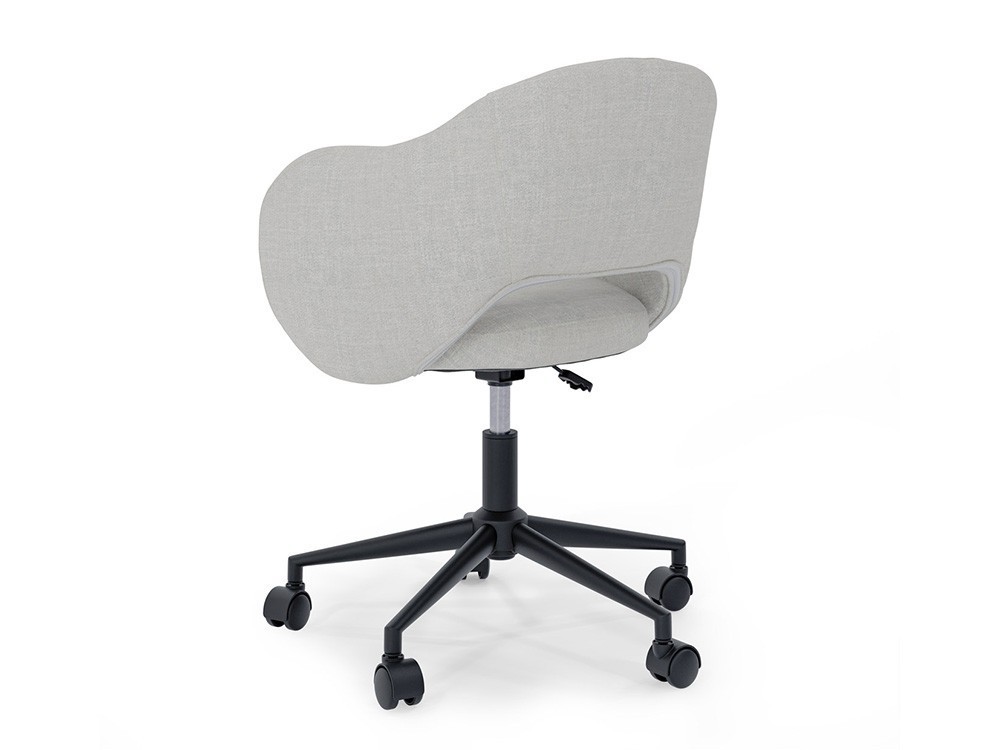 Tu homeoffice será mejor con la silla Tallin. Sus apoyabrazos integrados ofrecen un soporte ergonómico muy confortable.