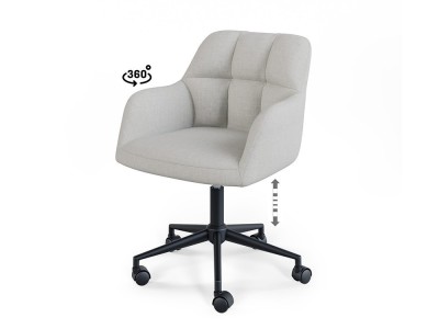 Tu silla escritorio moderno Stanford tiene ruedas 360 y base negra. Somcasa redefine tu eficiencia con elegancia.