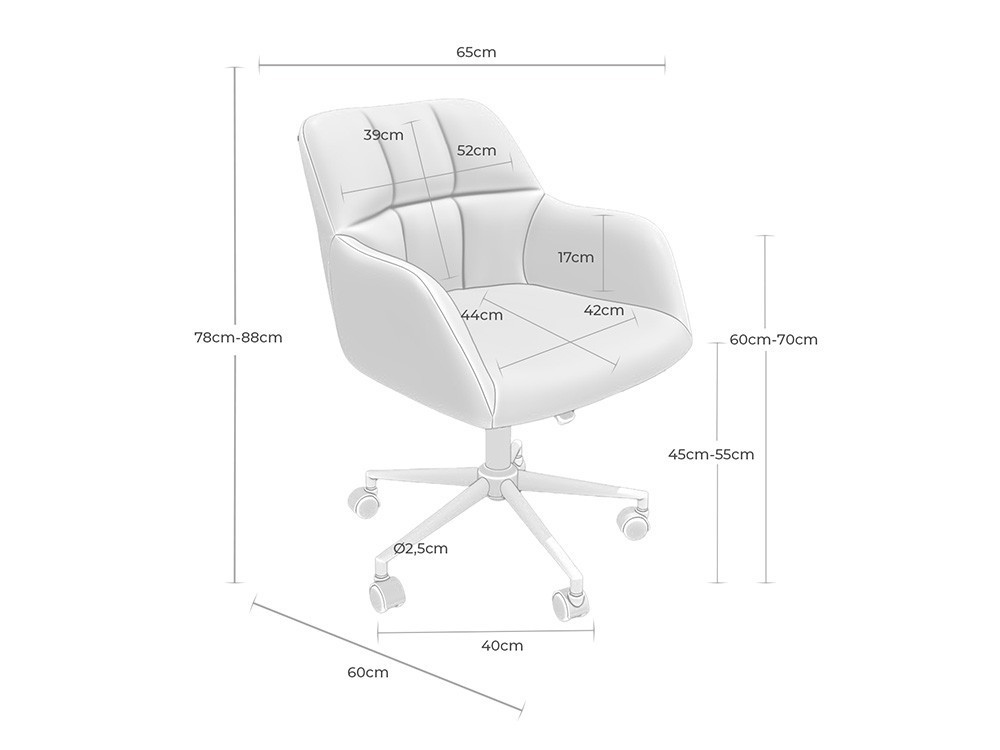 Este sillón oficina Stanford ofrece confort total. Disfruta su respaldo ergonómico en tus tareas profesionales.