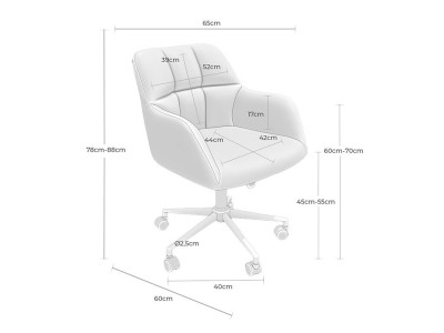 Este sillón oficina Stanford ofrece confort total. Disfruta su respaldo ergonómico en tus tareas profesionales.