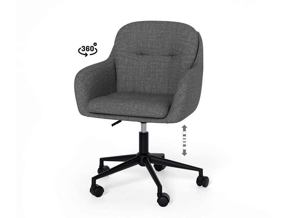 Esta silla de oficina Ontario une elegancia y funcionalidad. Ajusta su altura fácilmente para adaptarla a tu necesidad.