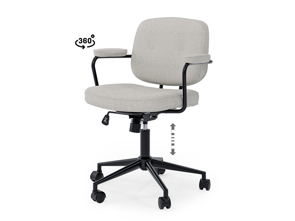 Tu silla de despacho Columbia tiene ruedas 360 y base robusta. Somcasa redefine tu eficiencia con un diseño muy actual.