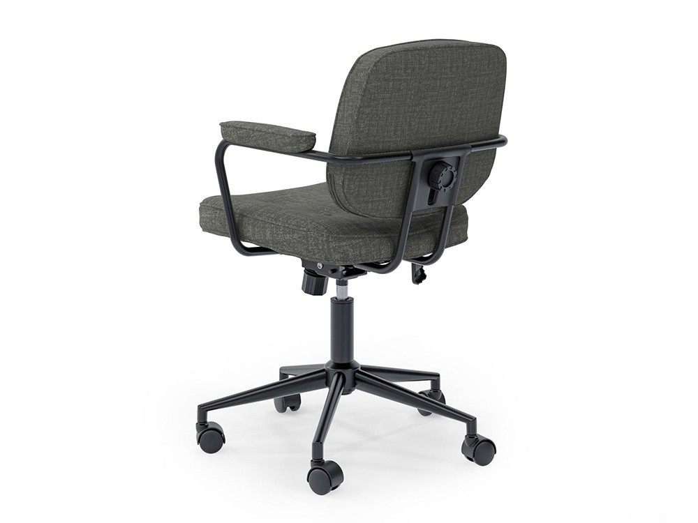 Reduce la fatiga en tu silla de oficina Columbia con brazos acolchados. Somcasa diseña confort para tus tareas de estudio.