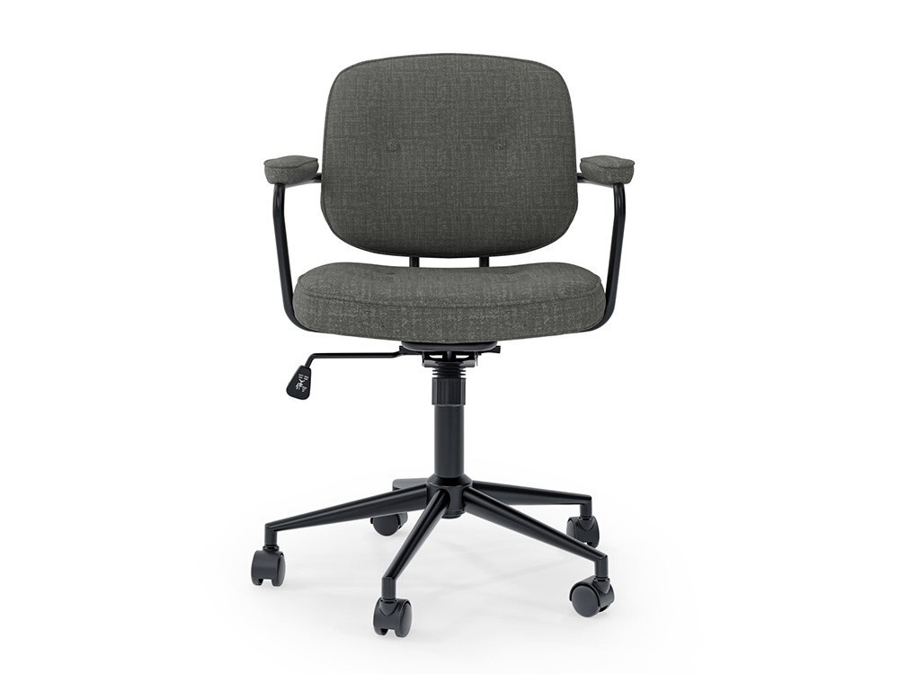 Personaliza tu posición en esta silla escritorio moderno Columbia. Mecanismo de ajuste en pies y respaldo muy eficiente.