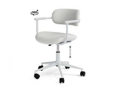 Esta silla de estudio Oxford ofrece giro 360 y ajuste de gas. Somcasa une minimalismo y confort en tu zona de trabajo.
