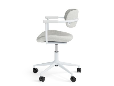 Consigue una postura natural con esta silla de estudio Oxford. Diseño ergonómico blanco que prioriza tu gran comodidad.