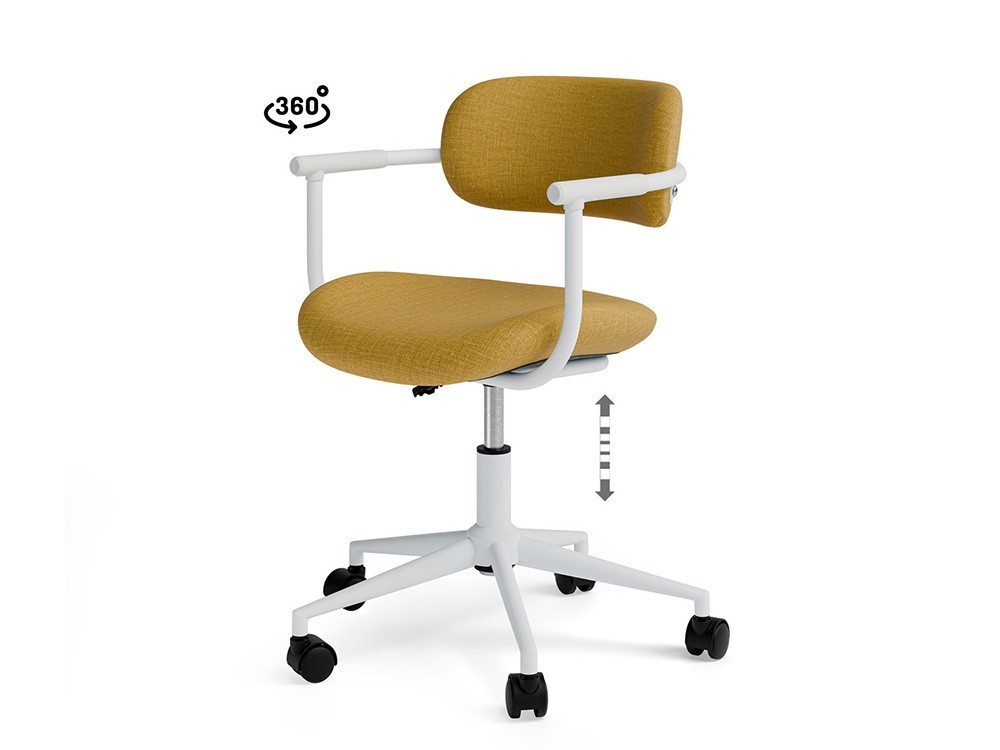 Consigue agilidad en tu homeoffice con la silla Oxford. Giro de 360 grados y un diseño minimalista de Somcasa único.