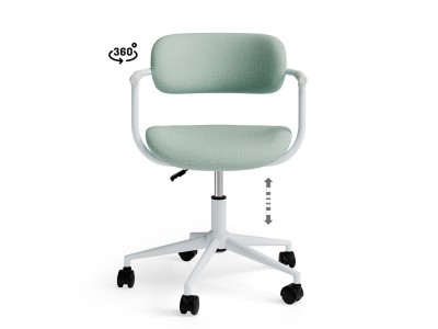 Esta silla de oficina Oxford con tapizado mostaza ofrece carácter. Somcasa diseña confort para tus tareas de estudio.