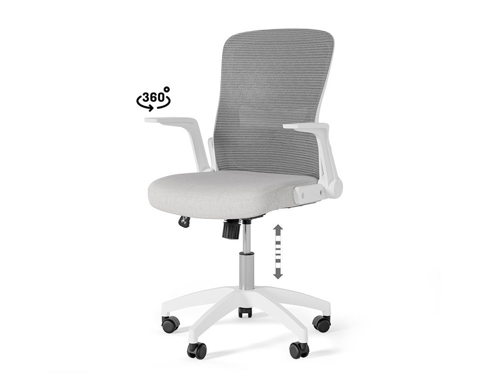 Esta silla de estudio Manchester ofrece brazos abatibles para ahorrar espacio. Optimiza tu zona de estudio con estilo.
