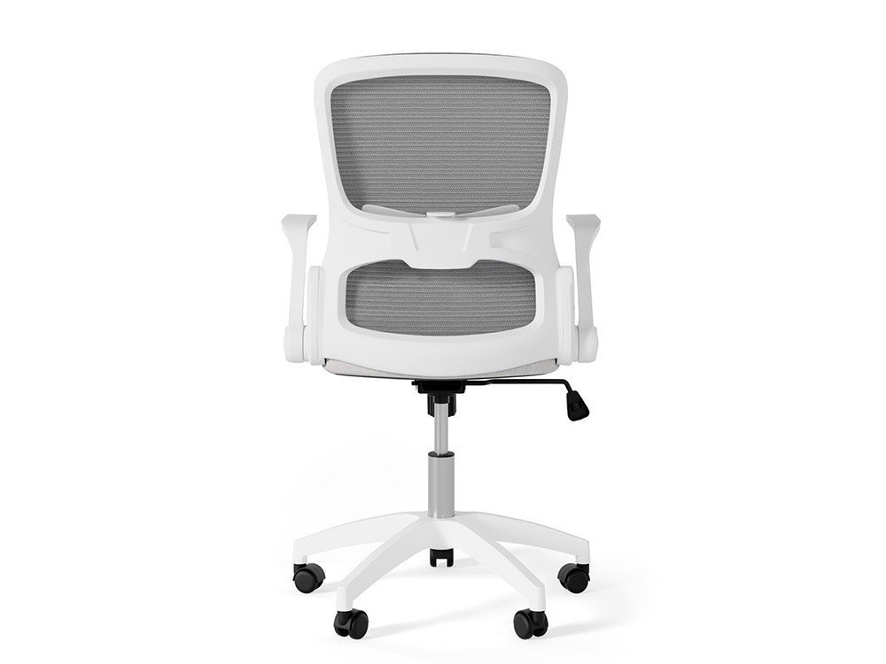 La silla de oficina Manchester se adapta a ti con su pistón de gas. Encuentra la altura ideal para tu escritorio moderno.
