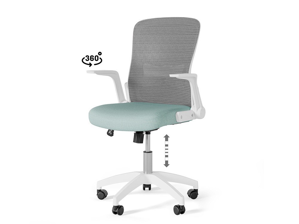 La silla de oficina Manchester luce genial en Seismil Studio. Disfruta su asiento tapizado y su diseño de líneas suaves.