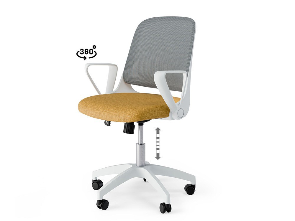 Esta silla de estudio Siracusa con diseño limpio mejora tu rendimiento. Un modelo ergonómico para tu homeoffice con estilo.
