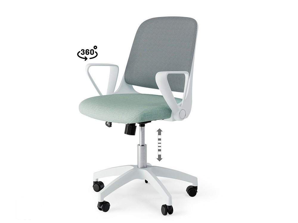 Mejora tu productividad con la silla Siracusa para homeoffice. Su perilla de tensión permite un confort muy personalizado.
