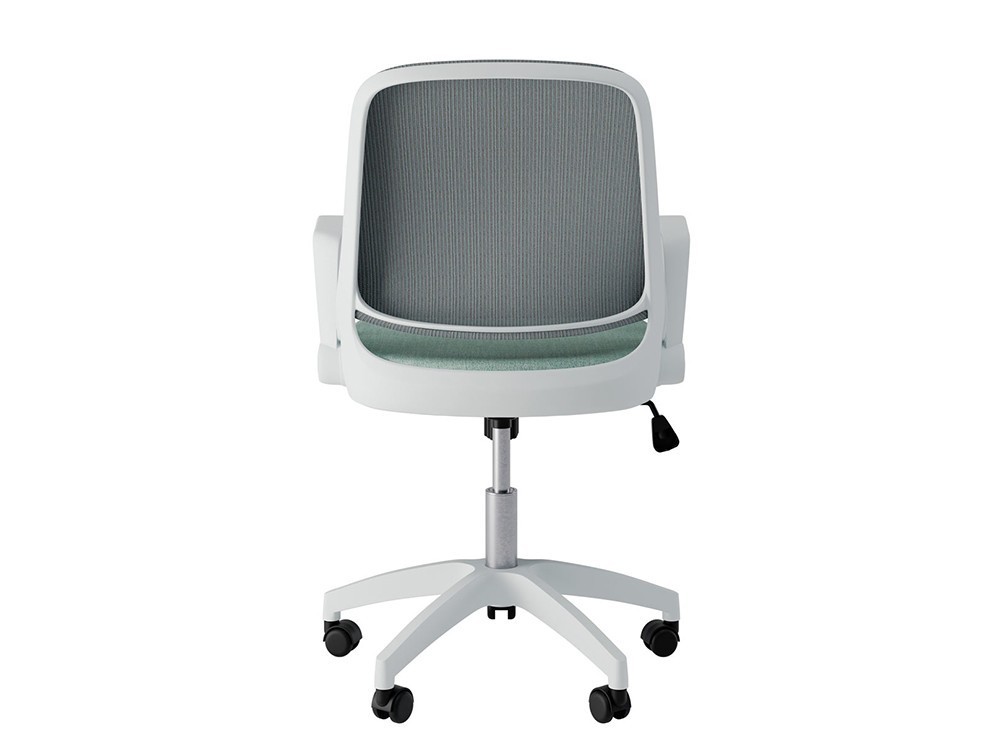 Esta silla de estudio Siracusa con respaldo de malla facilita la circulación del aire. Comodidad real para tu trabajo diario.