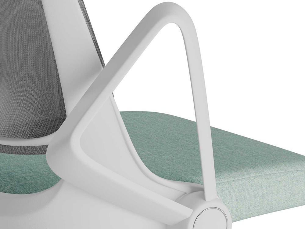 Adapta la altura de tu silla de oficina Siracusa fácilmente. El pistón de gas garantiza una posición ergonómica completa.