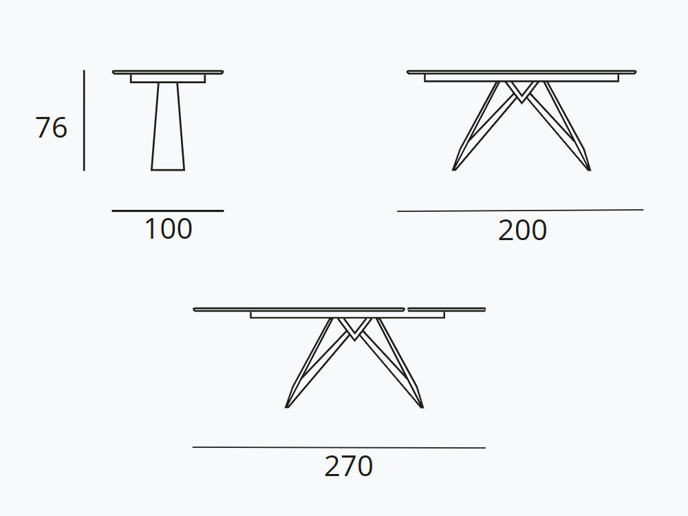 Mesa extensible Yakka Porcelánico Indesan