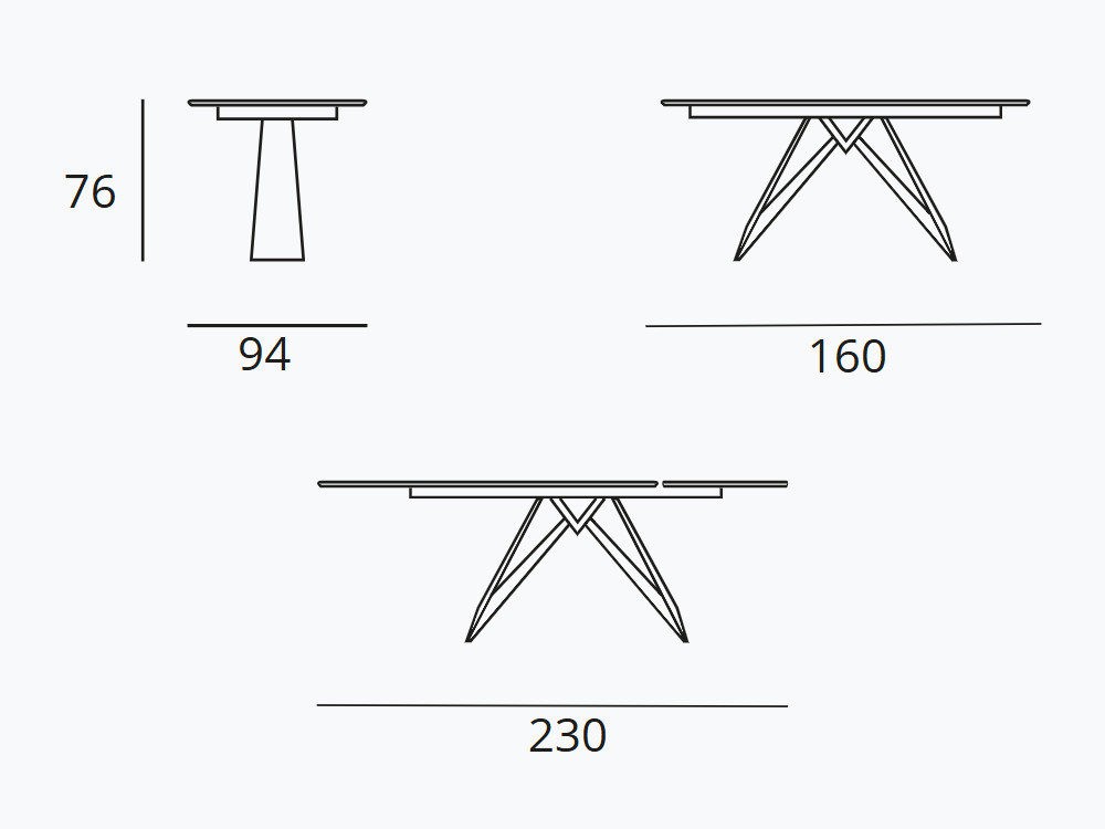 Mesa extensible Yakka Madera Indesan