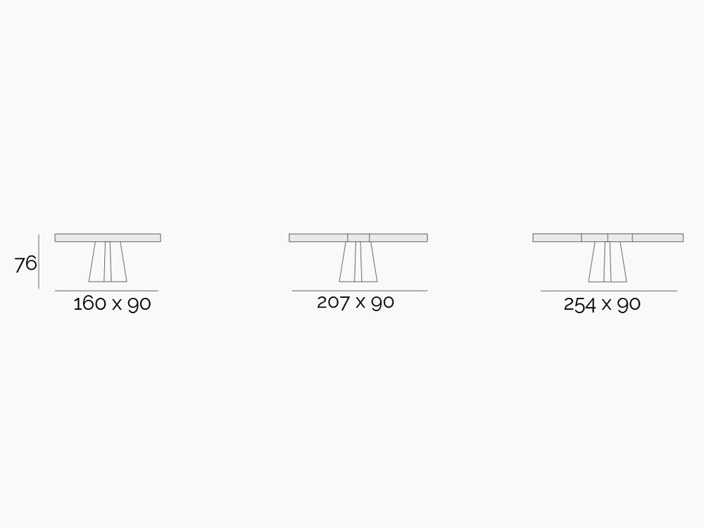 Mesa extensible Stato Porcelánico